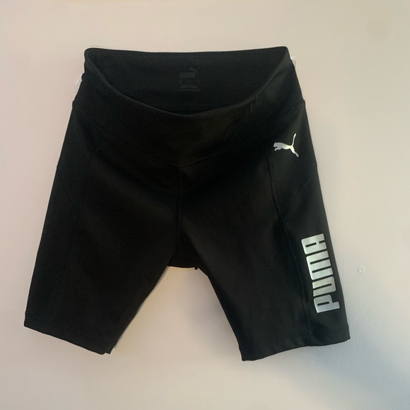 Black puma biker shorts - Picture 1 of 3